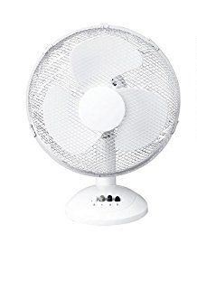 12" Inch Desk Top Fan White
