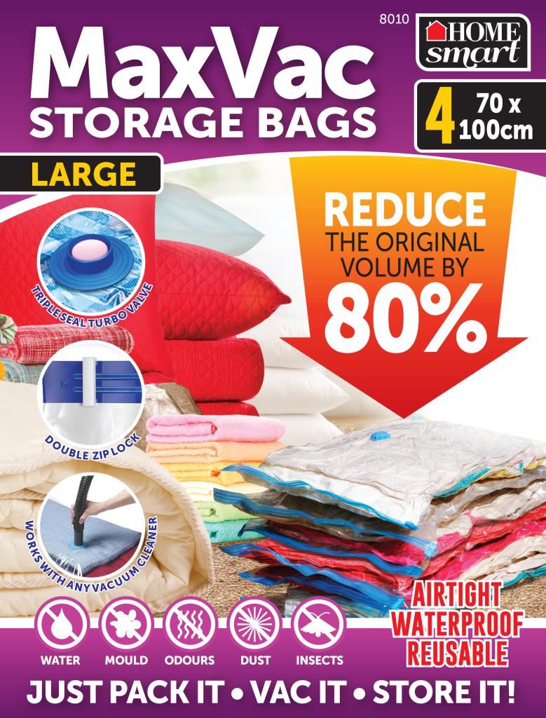 MaxVac Storage Bags Large 4pcs