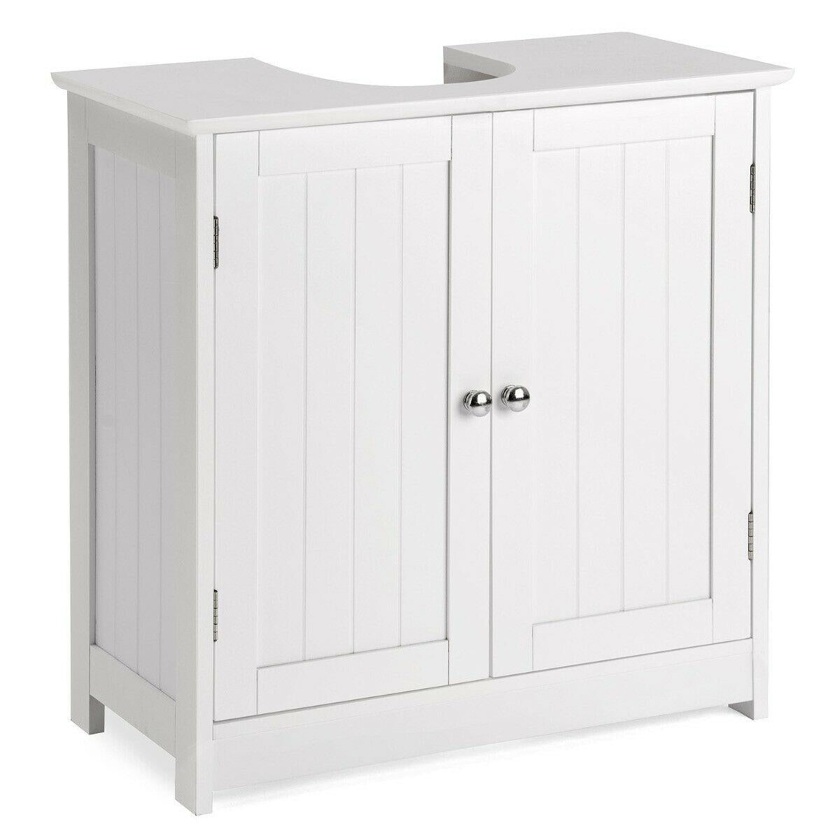 White Under Sink Cabinet.