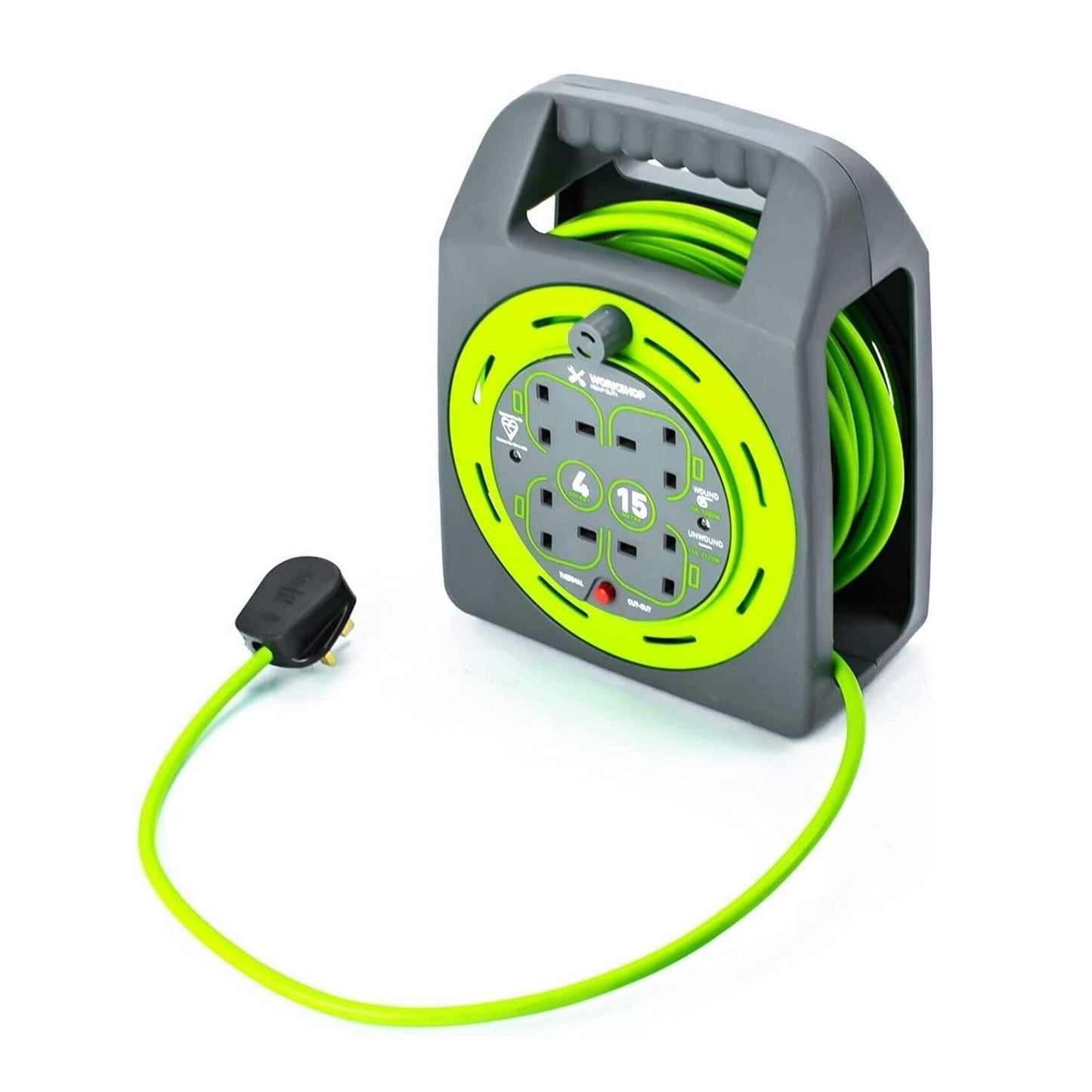 Status 4 Way 15m Handbag Cable Reel