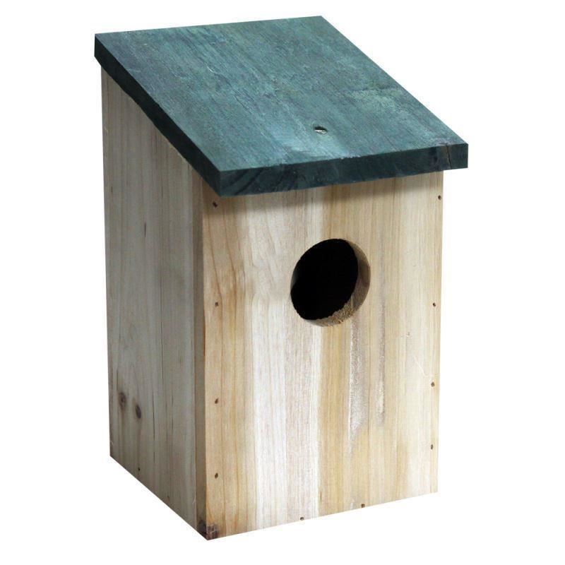 4 X Wooden Bird Nesting Box
