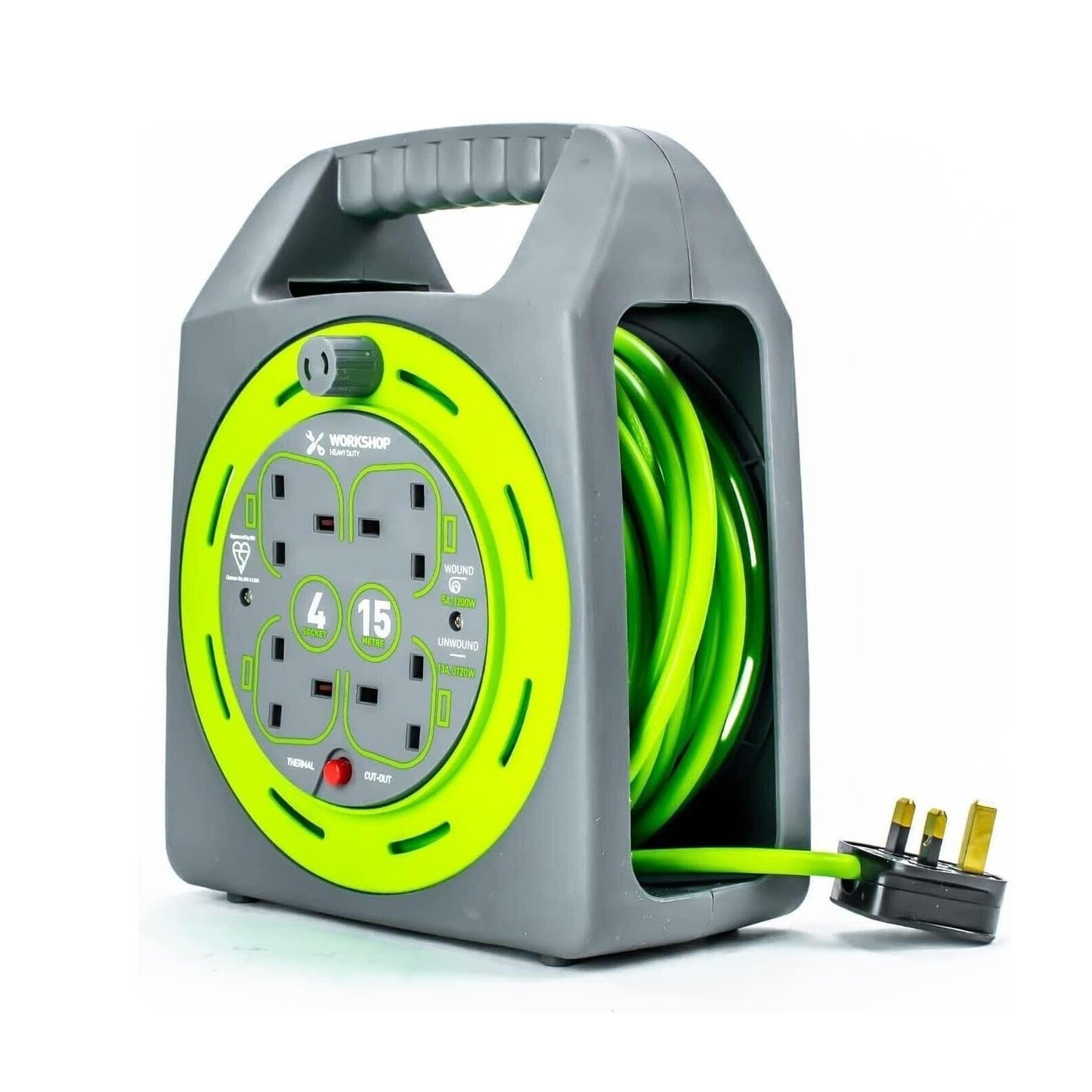 Status 4 Way 15m Handbag Cable Reel