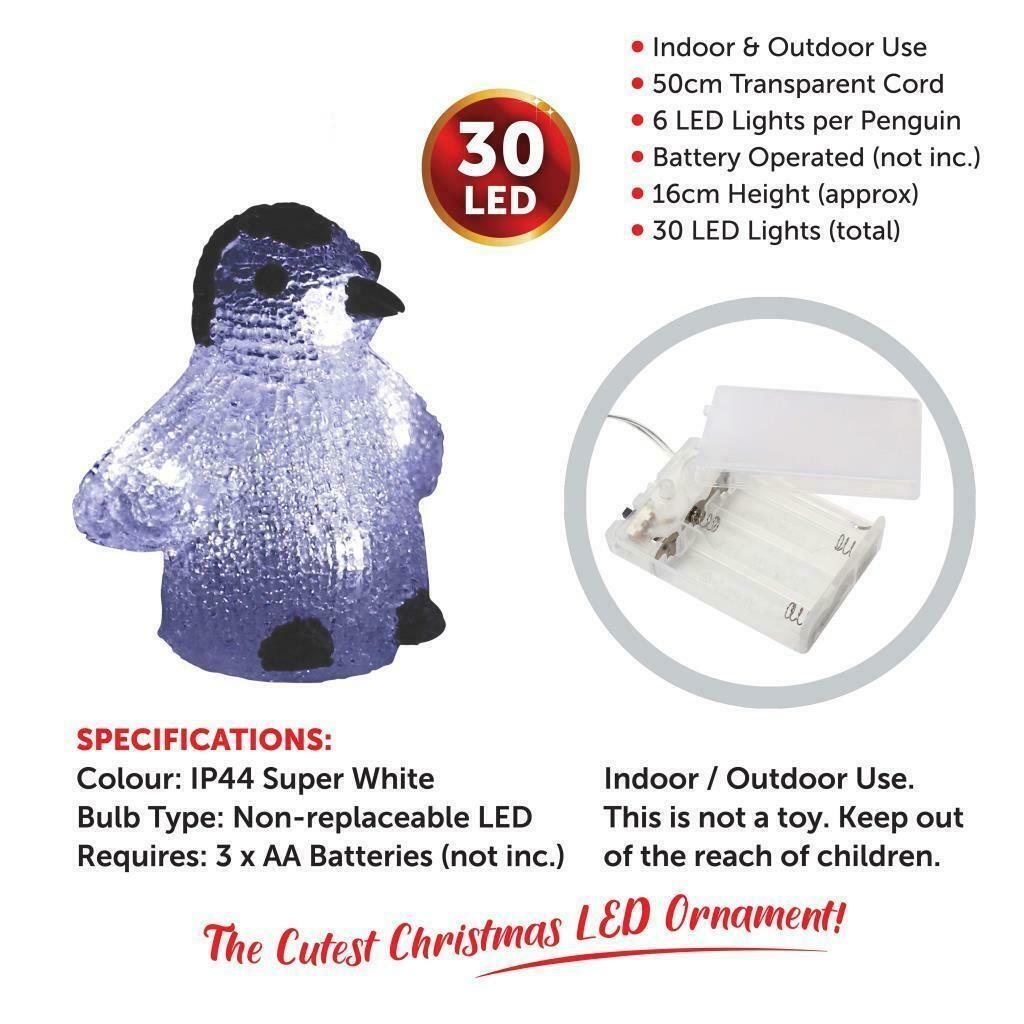 5pc LED Penguin String Lights