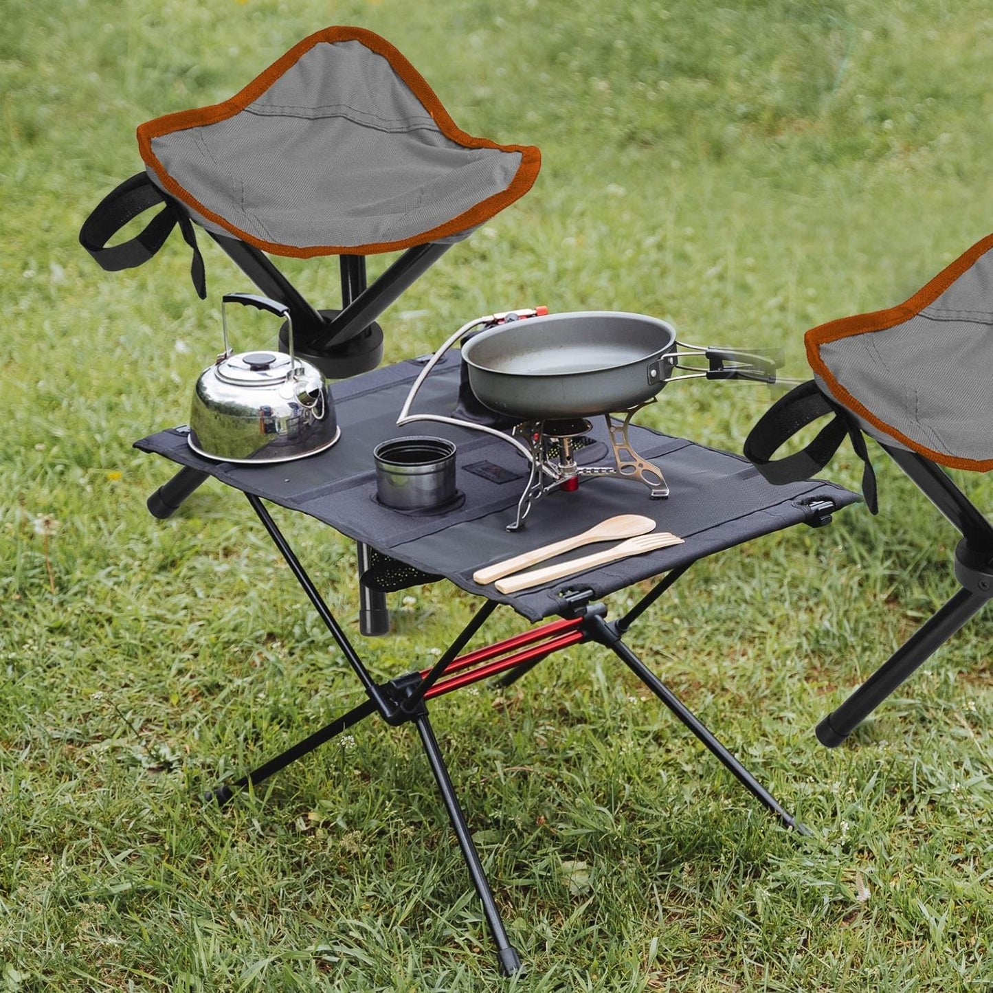Grey Folding Stool (23x23x28)