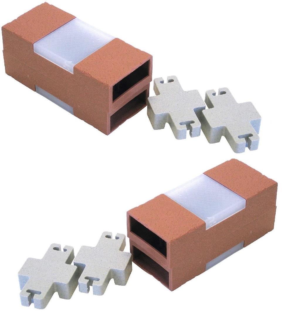 20Pk Solar Operated Brick Edging (Terracotta)