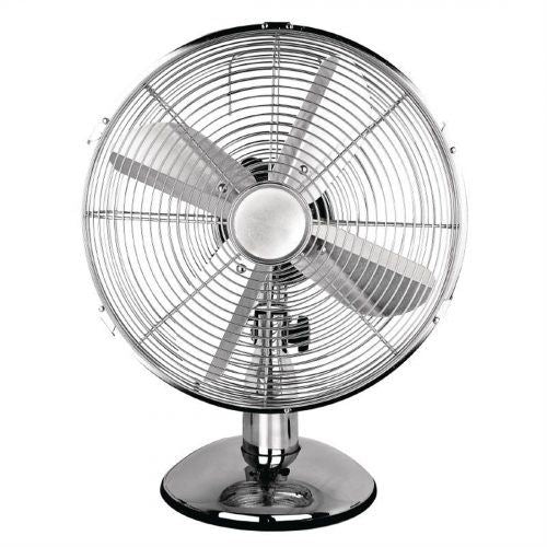 12'' Silver Chrome Desk Fan Status