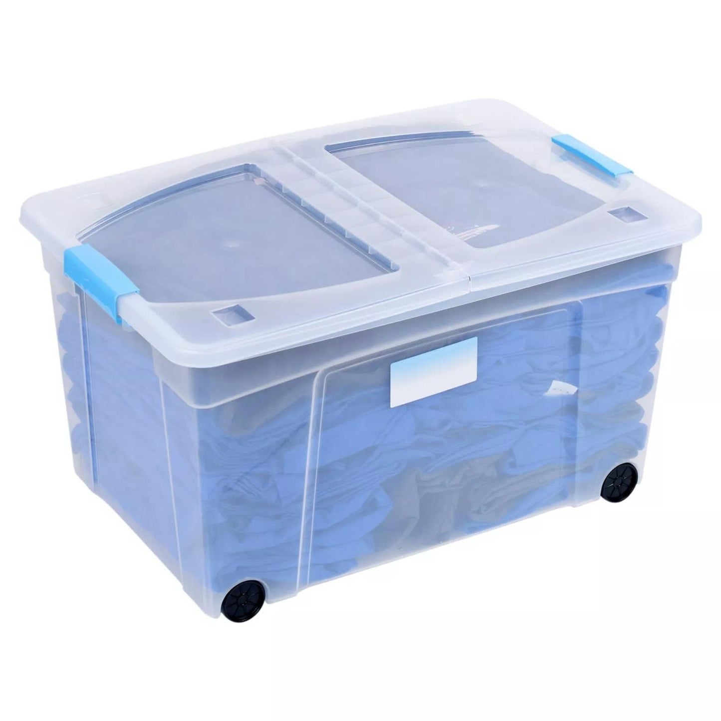 110L Storage Box With Folding Clippy Lid