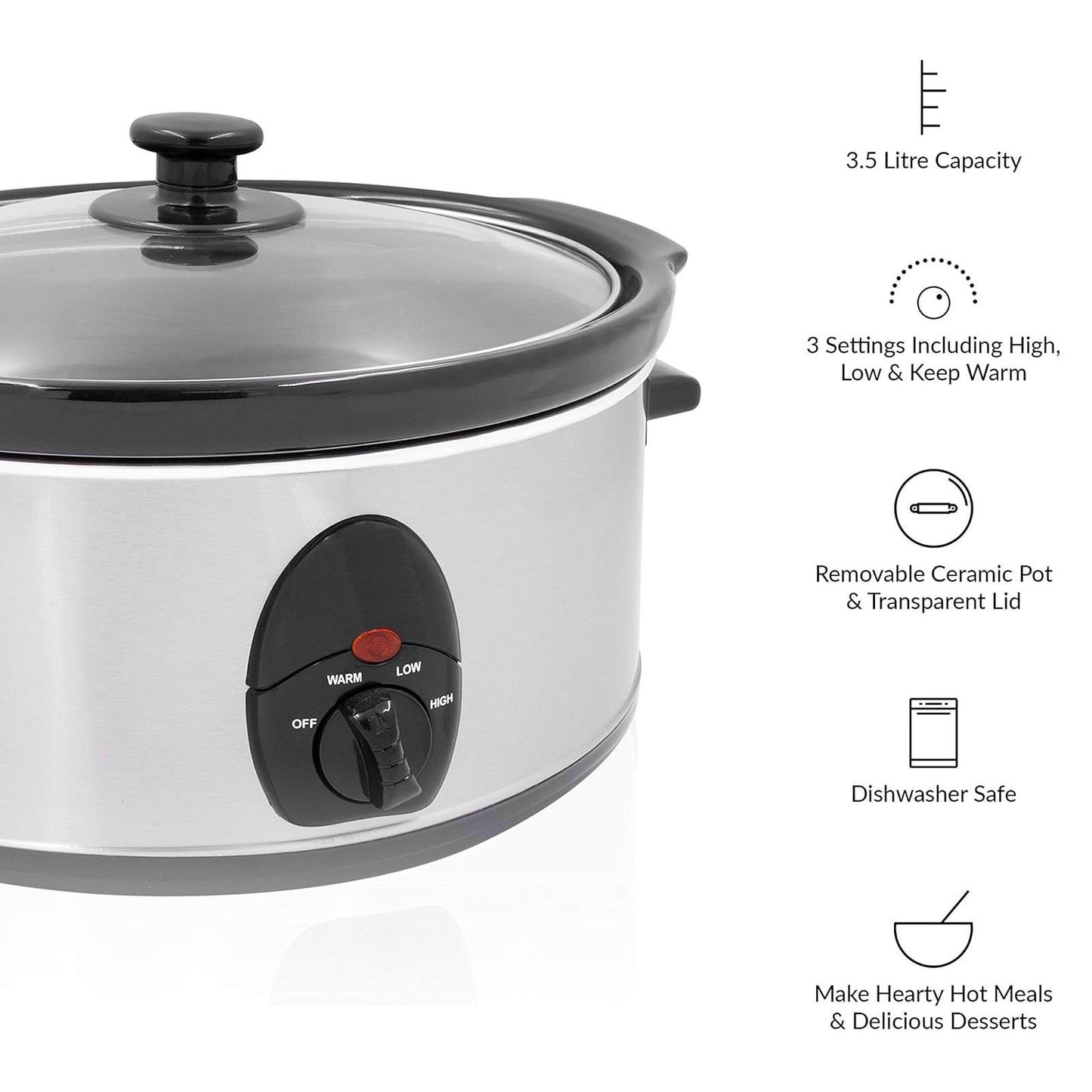 3.5L Slow Cooker 200W S/steel