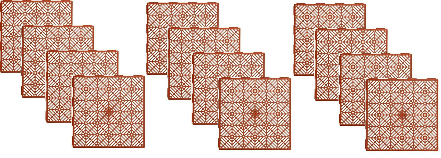 12Pk Garden Mesh Slabs (Terracotta)