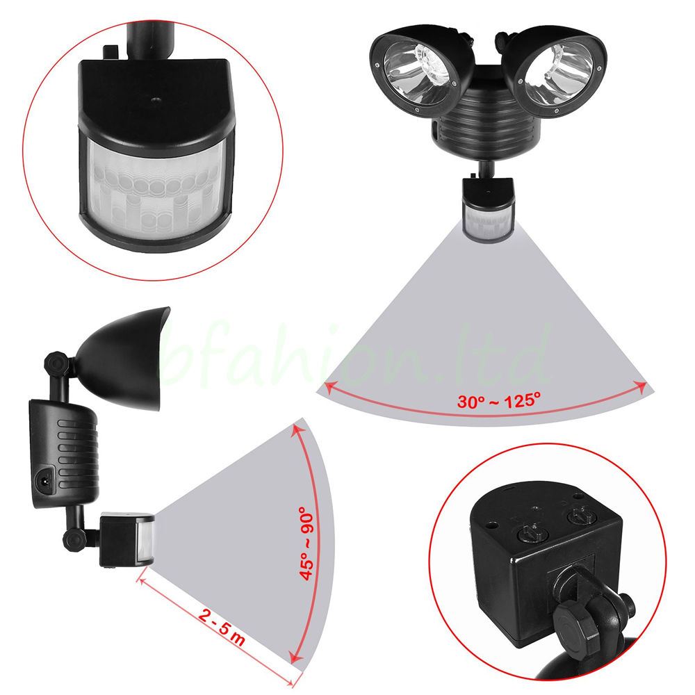 22 LED Motion Sensor Twin Light
