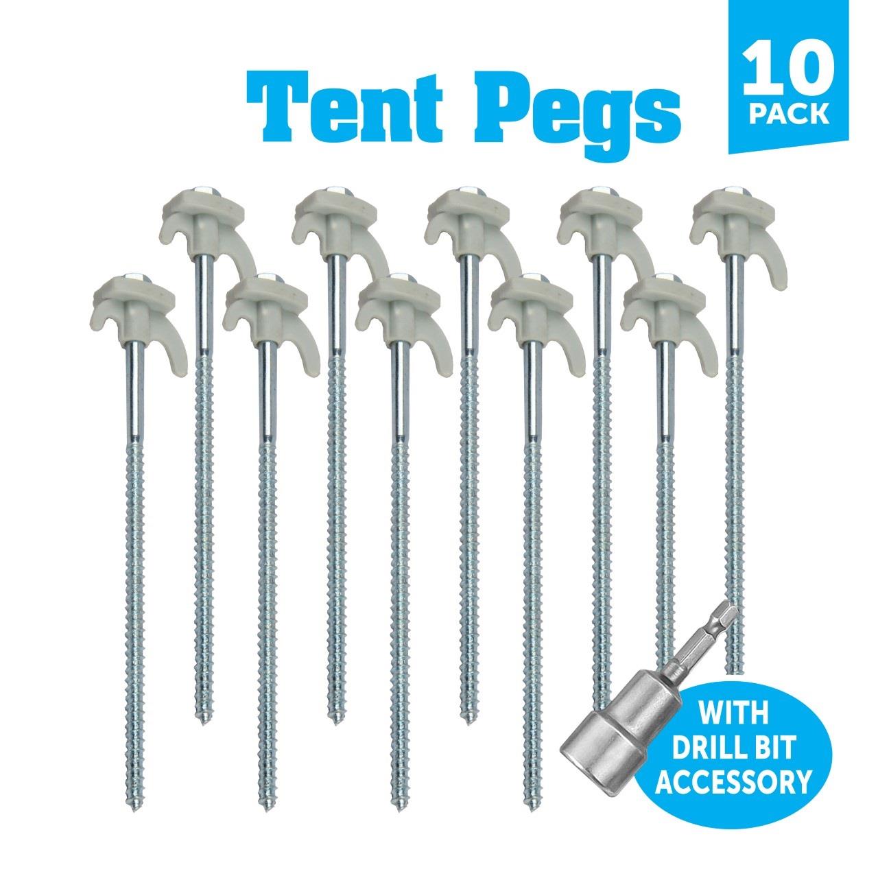 10PK Tent Pegs Glow in Dark 7.3*220mm