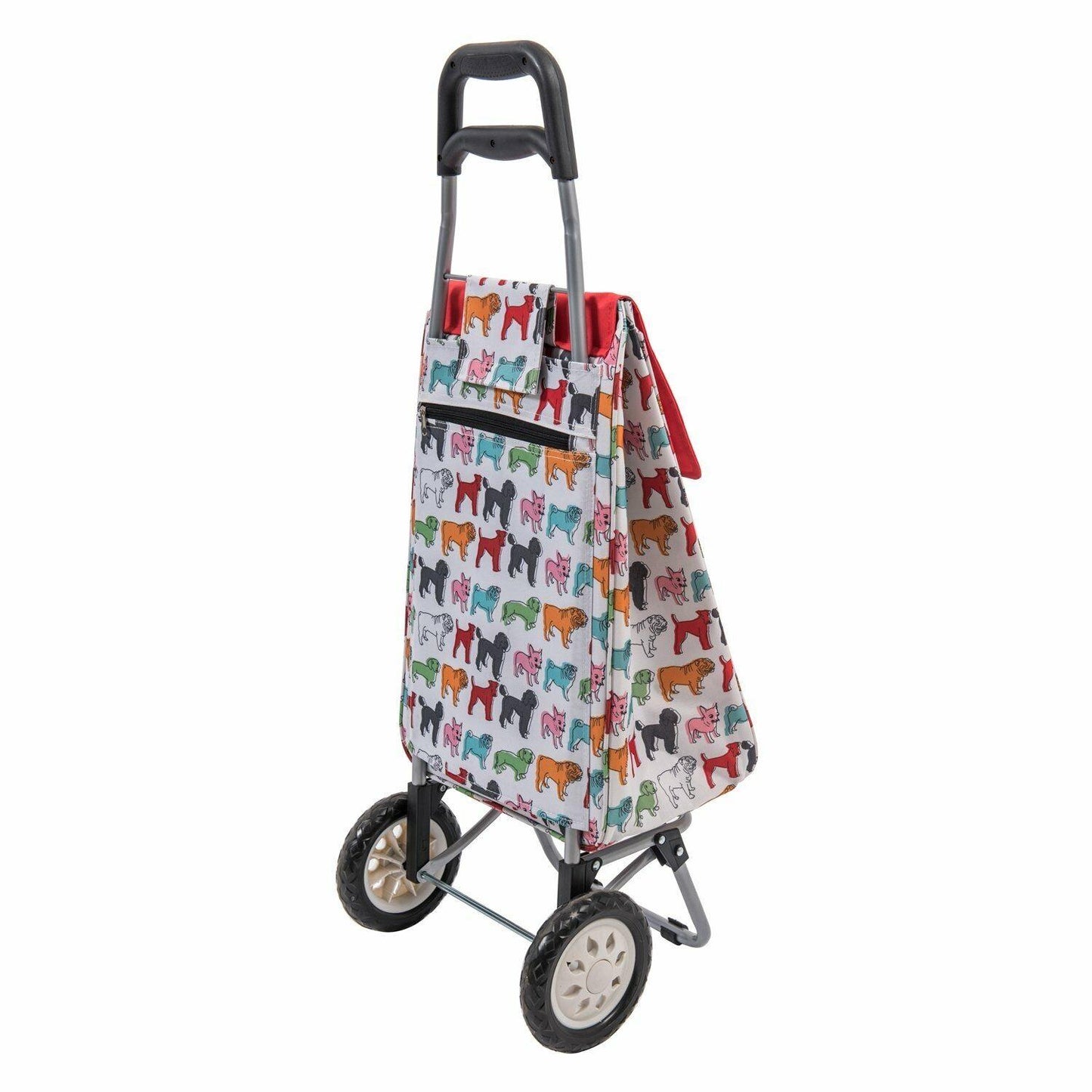 Pug 2 Wheel Shopping Trolley