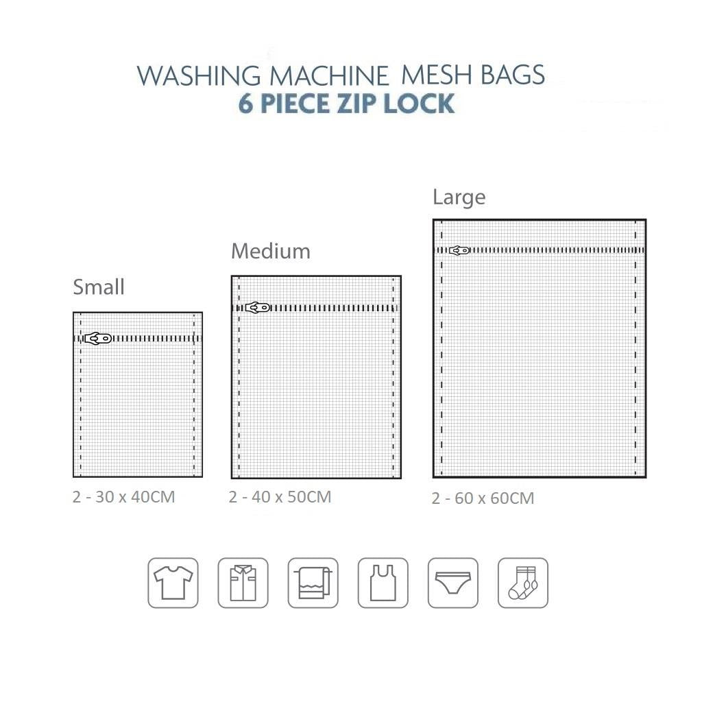 6pc Washing Bag