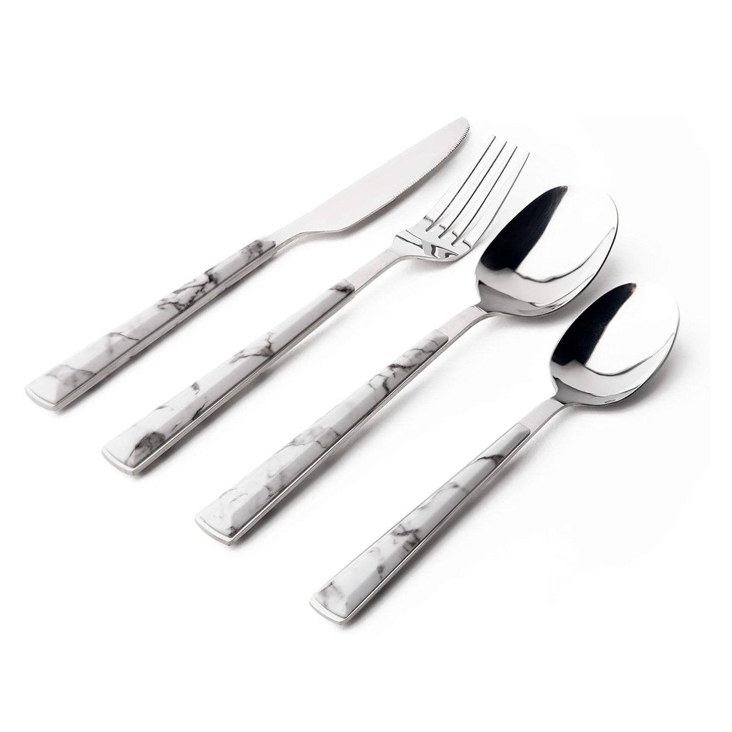 16pc Marble Cutlery Set