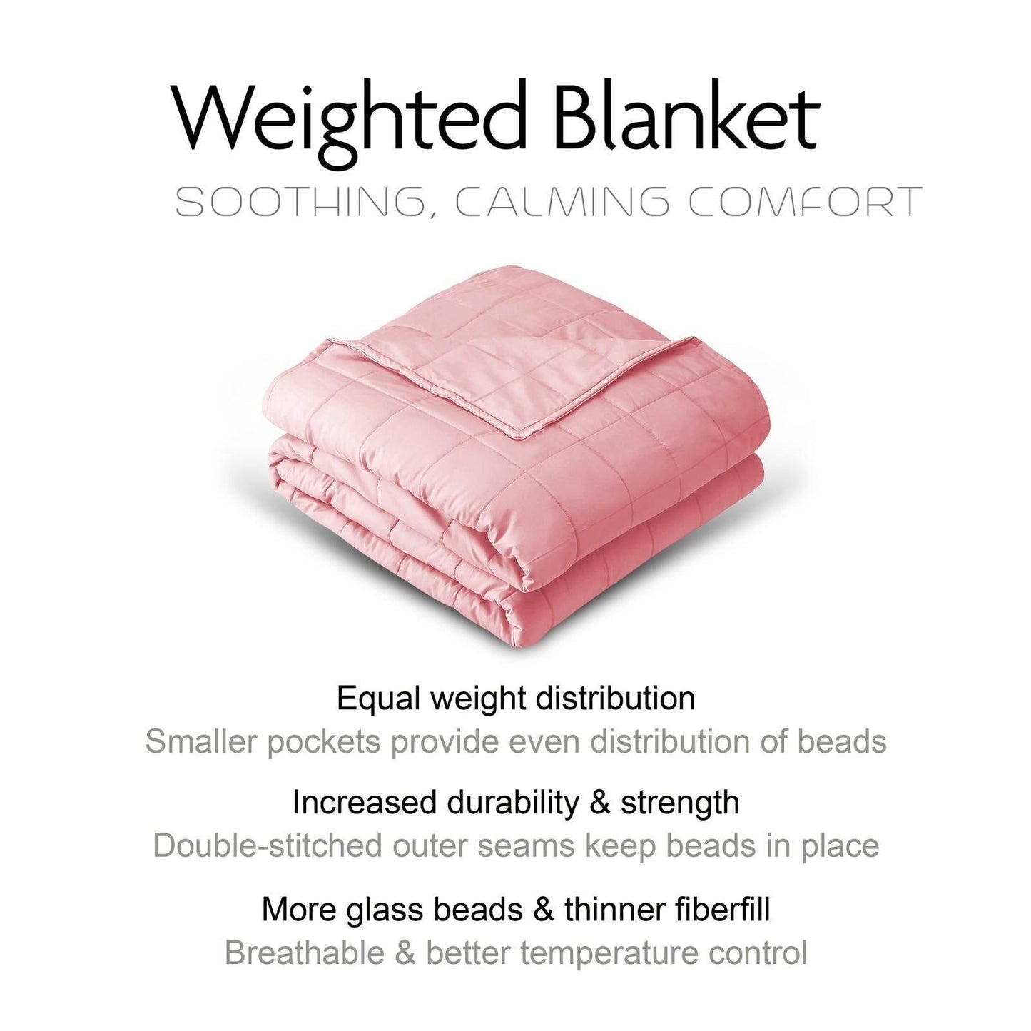 4KG Pink Weighted Blanket 125*150cm