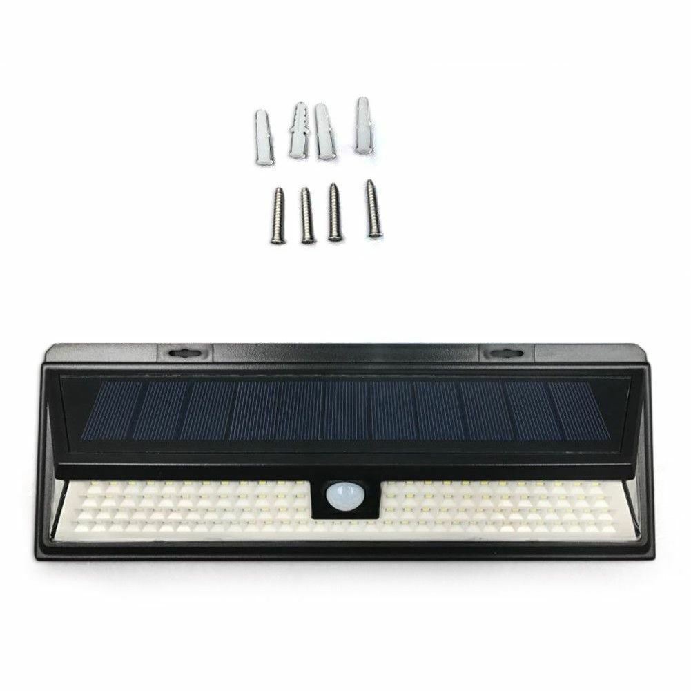 54 LEDS Solar Powered Wall Security Lights Pir Motion Sensor Garden Outdoor