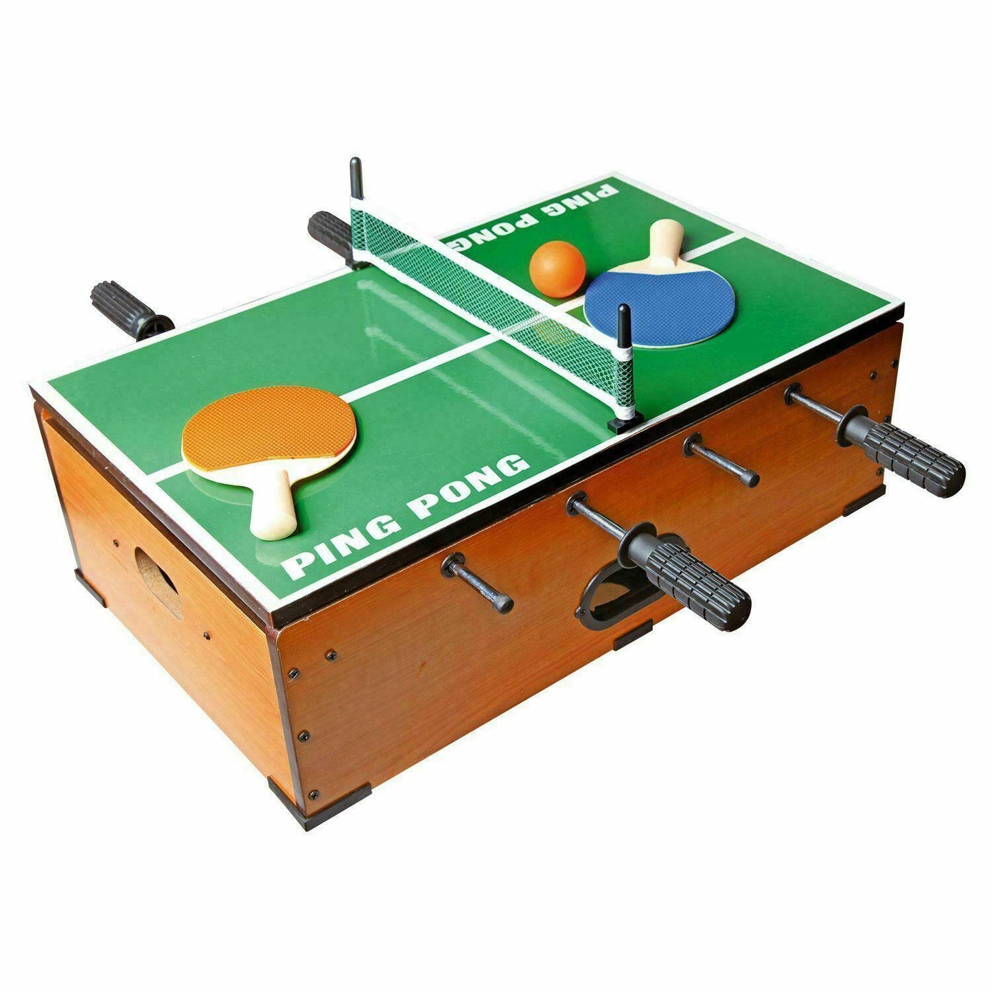5-IN-1 INDOOR GAMES TABLETOP SET BAR FOOTBALL POOL PING PONG BACKGAMMON CHESS