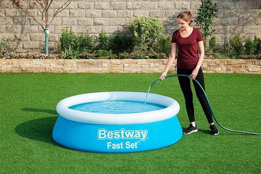 Bestway 6ft x 20” Fast Set Swimming Pool Paddling Water Garden Fun Kids