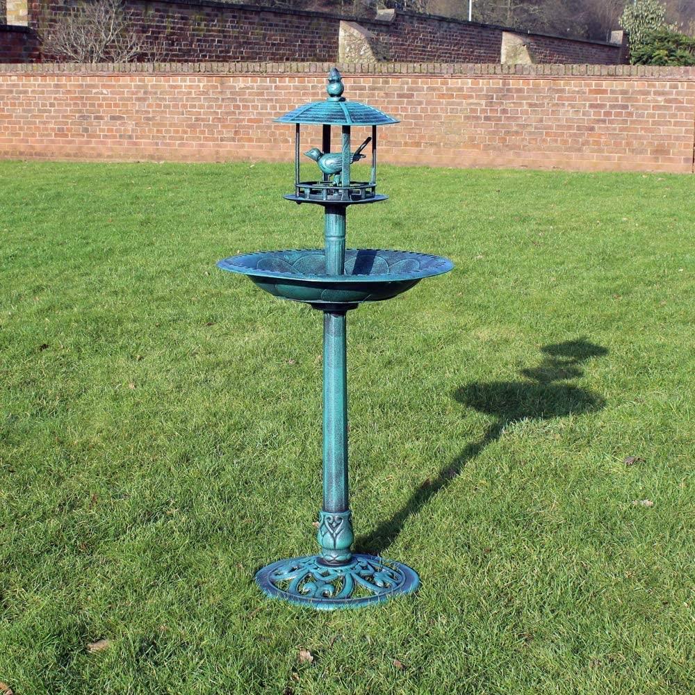 Ornamental Bird Bath & Feeder.