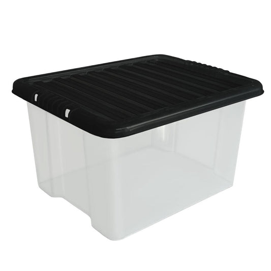 35L Storage Box & Black Lid