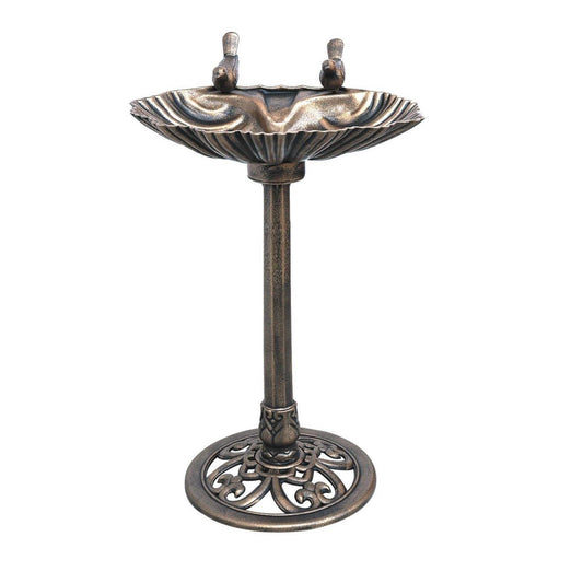 Bronze Effect Plastic 2 Bird Bath.