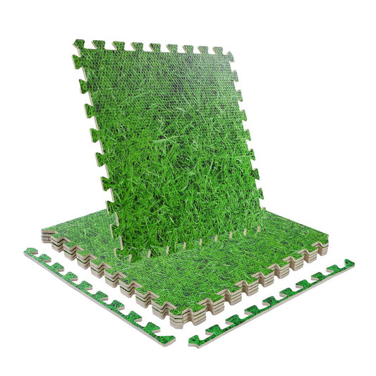 Pack Of 12 Grass Interlocking EVA Floor Mat