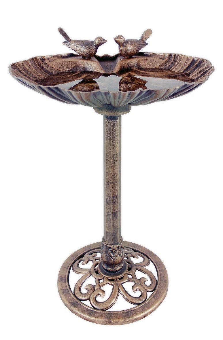 Bronze Effect Plastic 2 Bird Bath