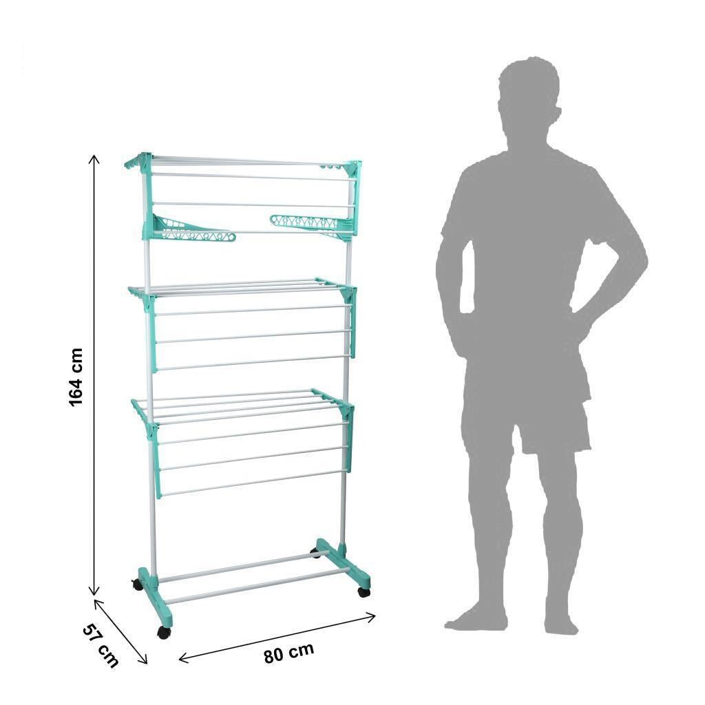 Green 3 Tier Clothes Airer