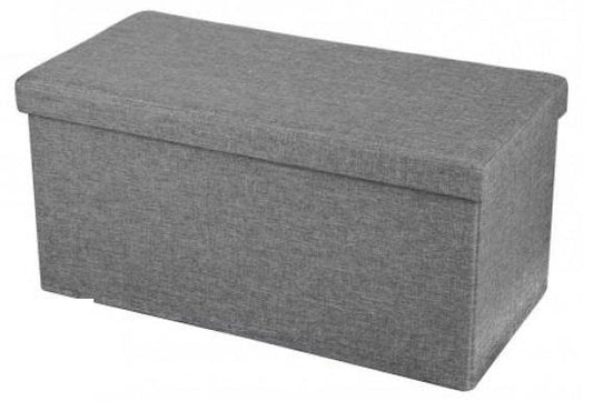 Foldable Storage Ottoman -Dark Grey Gm