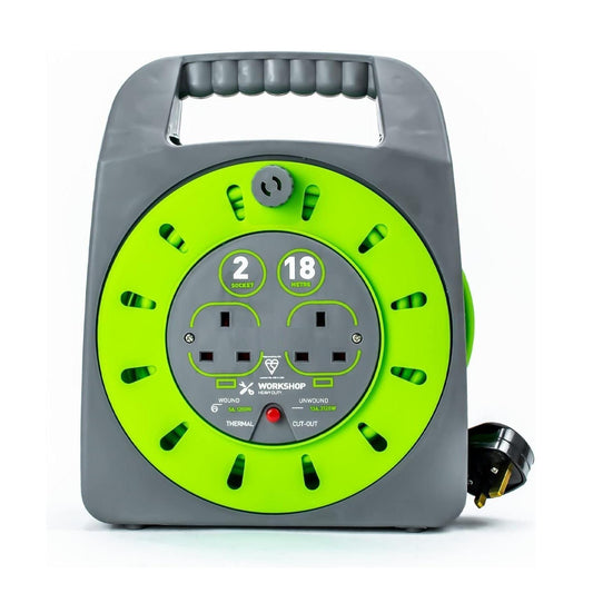 Status 2 socket 18 Metre Cable Reel