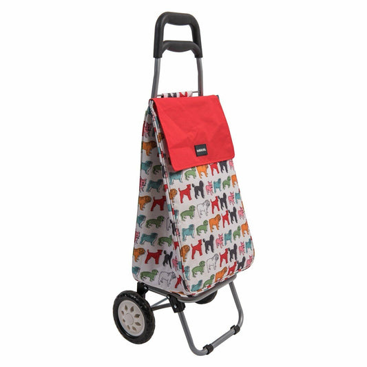 Pug 2 Wheel Shopping Trolley