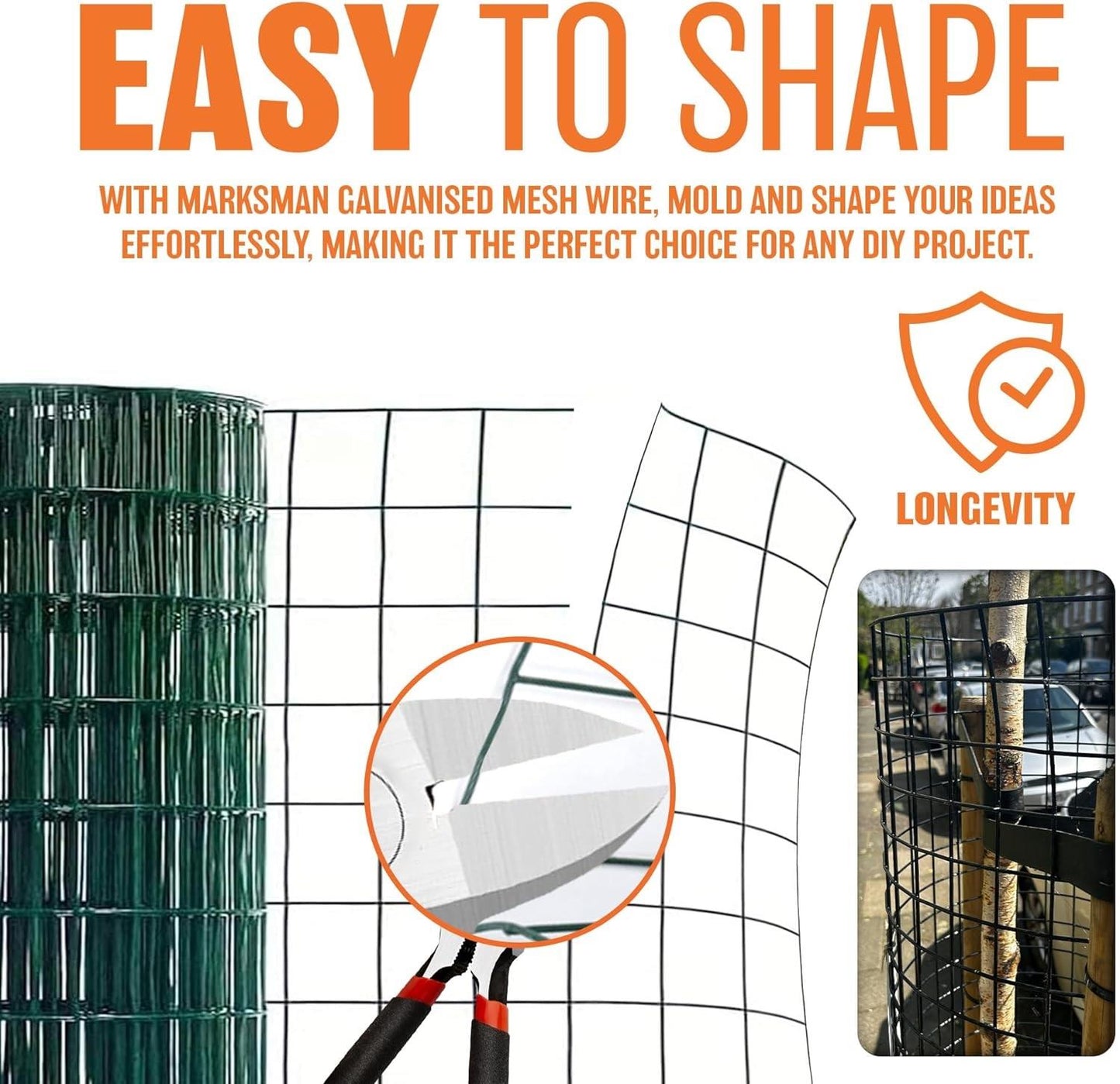 GALVANISED WIRE NETTING 10M X 0.9M X 25mm