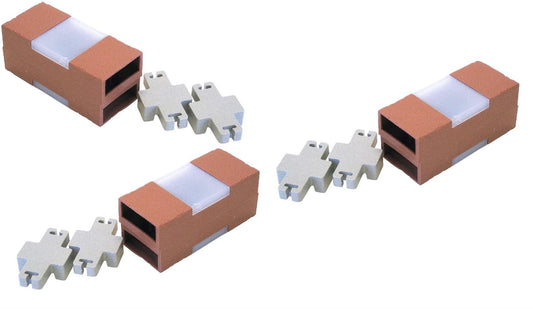 30Pk Solar Operated Brick Edging (Terracotta)