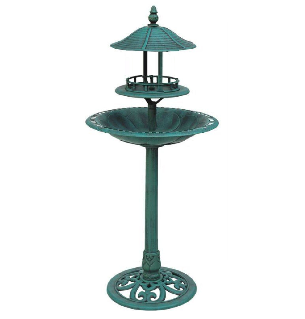 Ornamental Bird Bath & Feeder