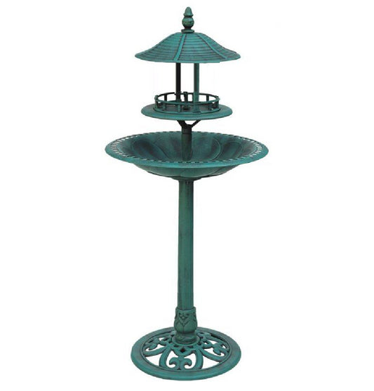 Ornamental Bird Bath & Feeder