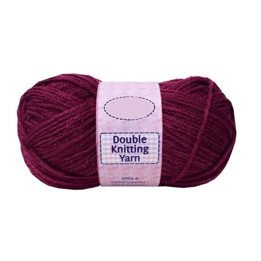 SS KNITTING WOOL BURGUNDY
