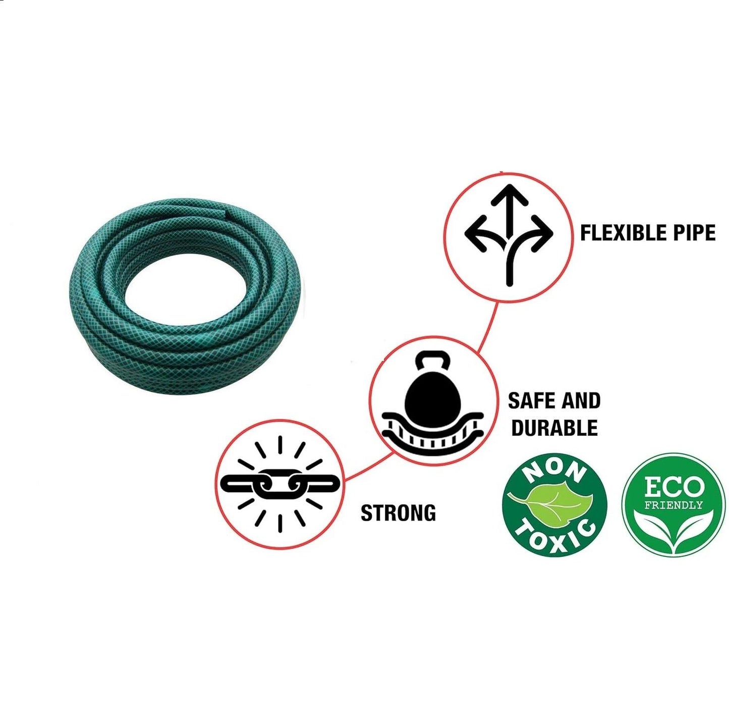 30m x 1/2" 3 Ply Reinforced Hose Pipe