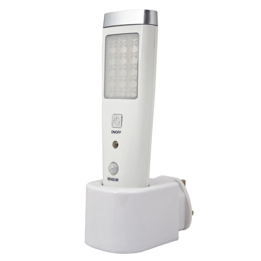 LED RECHARGEABLE EMERGENCY SENSOR LIGHT