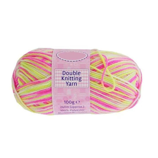 SS KNITTING WOOL PINK MIX