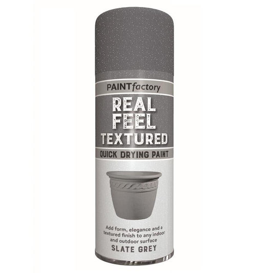 Real Feel Textured Slate Grey Paint 400ml