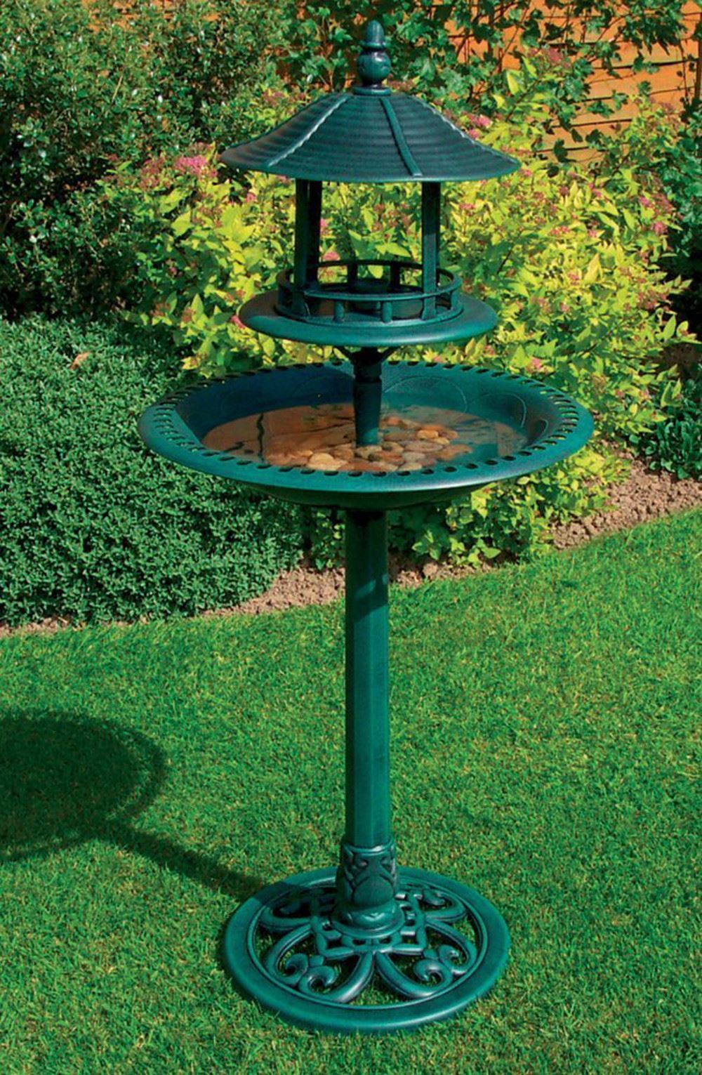 Ornamental Bird Bath & Feeder.