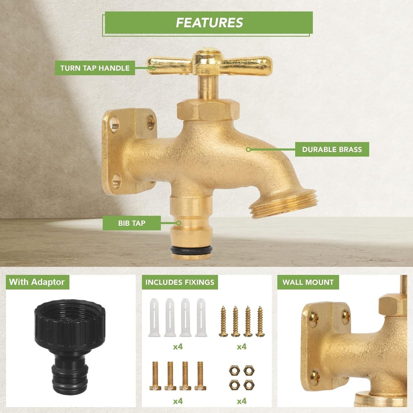 Brass Anywhere Tap