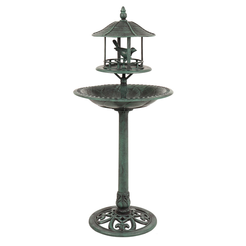 Ornamental Bird Bath & Feeder.