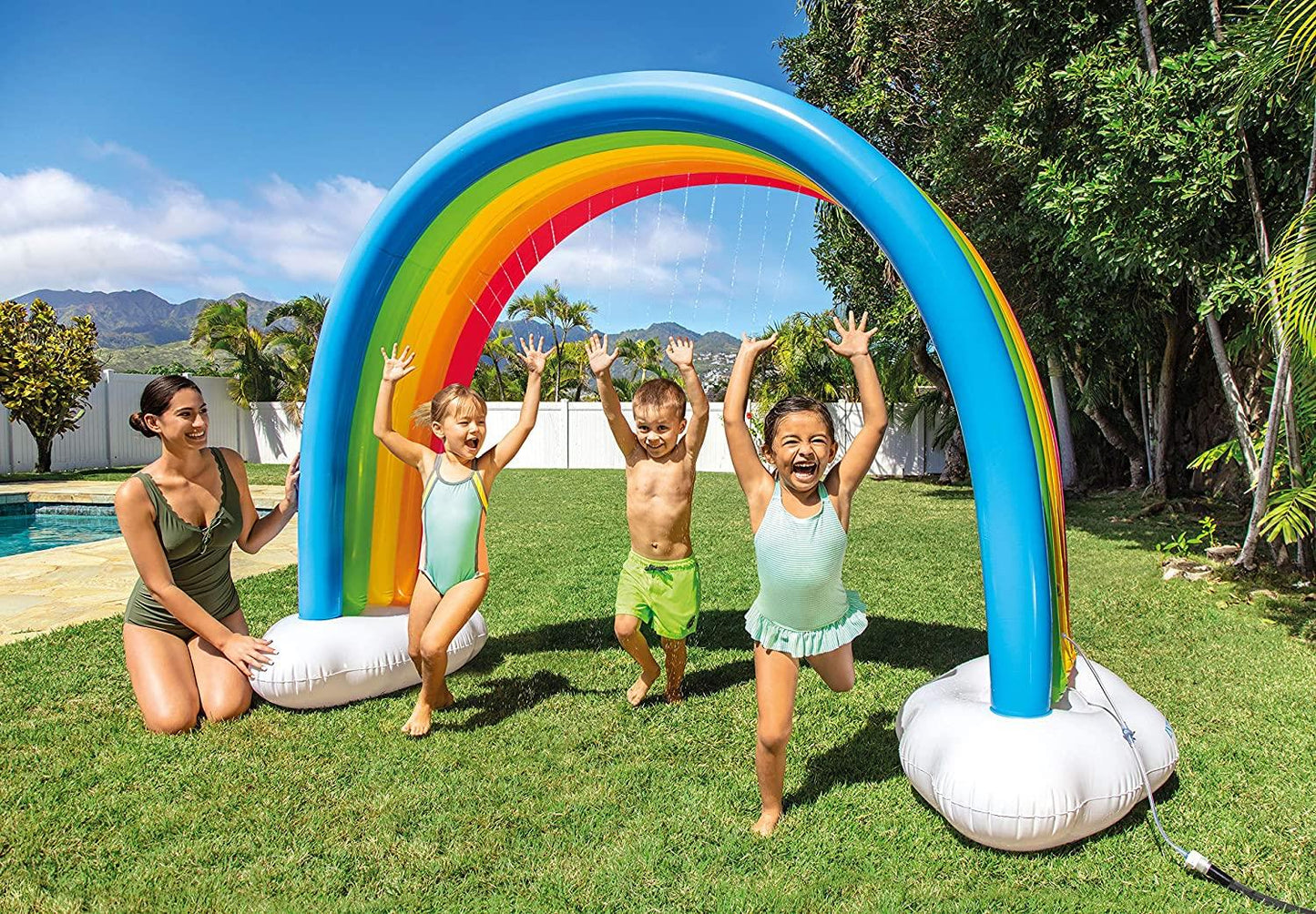 Rainbow Cloud Sprinkler 9'10" x 5'11"