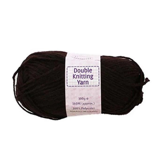 SS KNITTING WOOL DARK BROWN