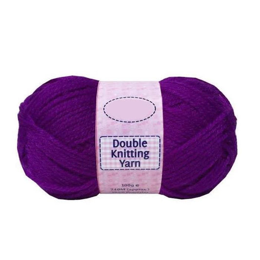 SS KNITTING WOOL PURPLE