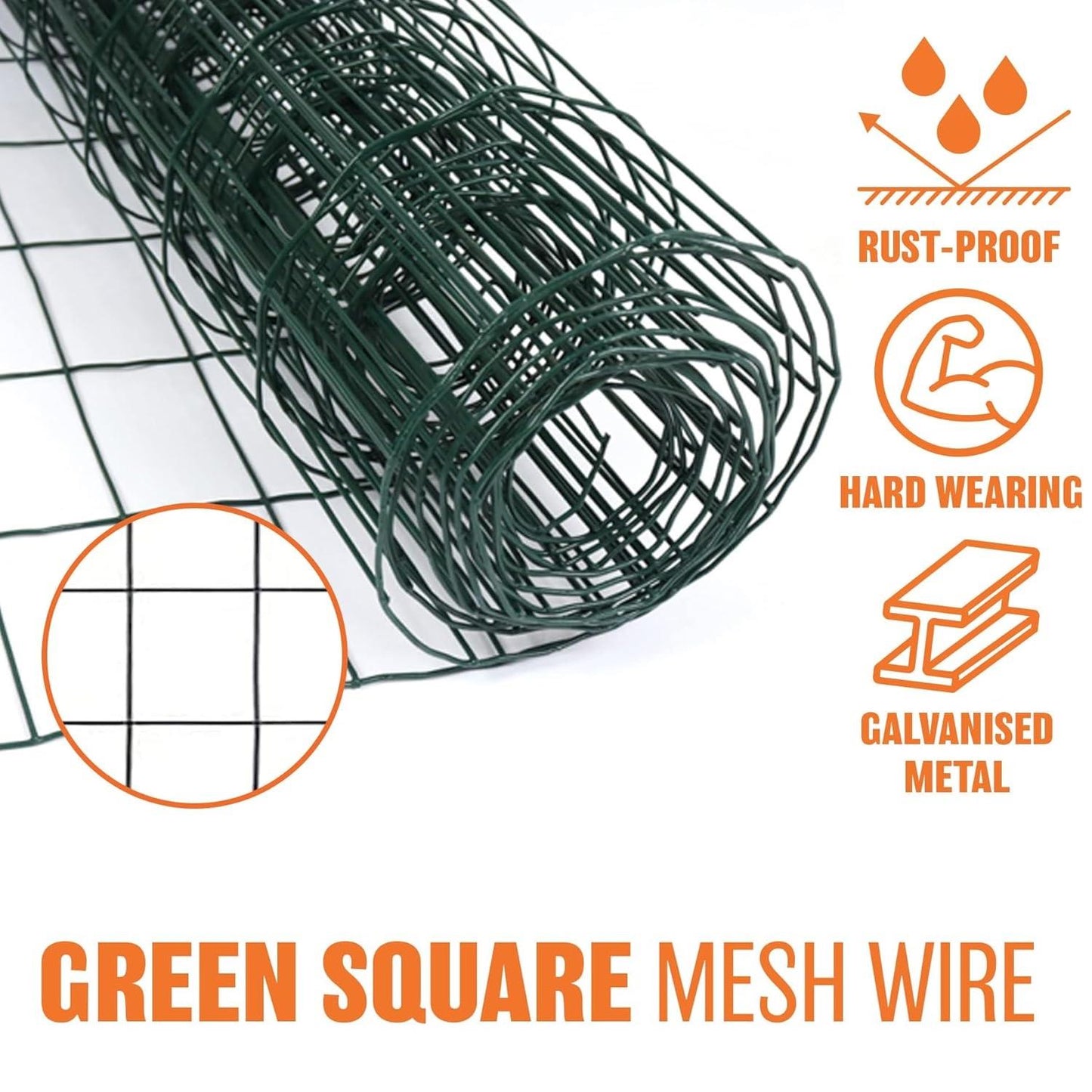 GALVANISED WIRE NETTING 10M X 0.9M X 25mm