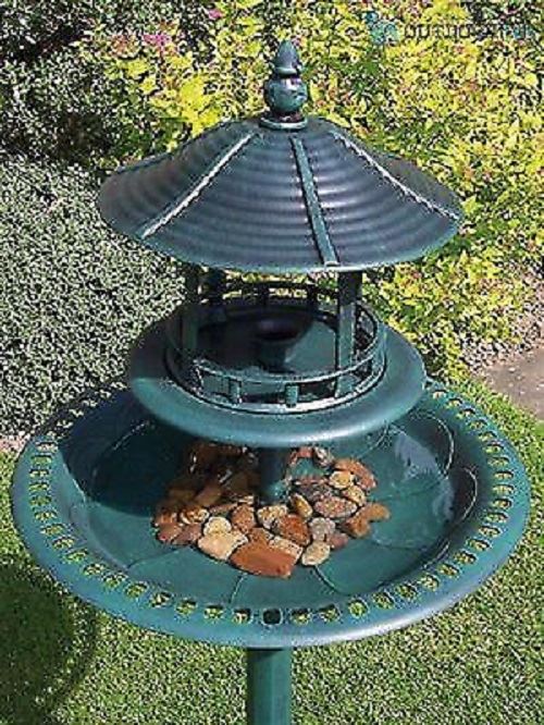 Ornamental Bird Bath & Feeder