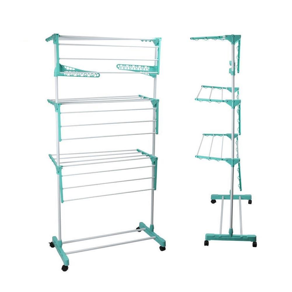 Green 3 Tier Clothes Airer