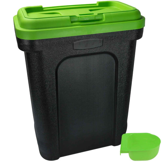 30L PET OR BIRD FOOD STORAGE TUB-GREEN